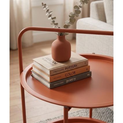 Table basse HAGE 50 x 66 cm orange