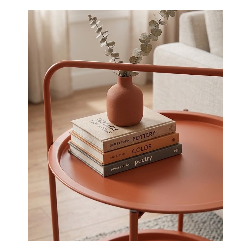 Table basse HAGE 50 x 66 cm orange
