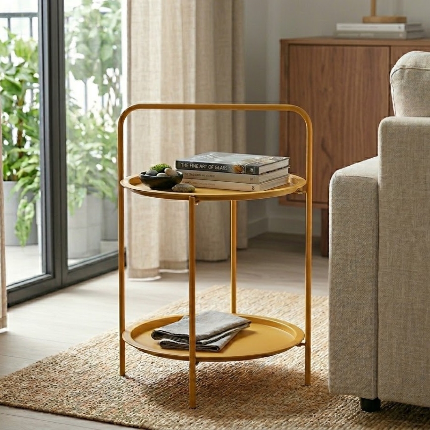 Table basse HAGE 50x66 cm marron