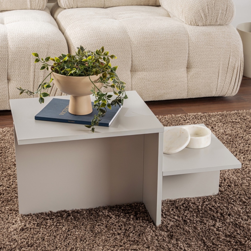 Table basse HARMONY 40x80 cm gris