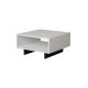 Table basse HOLA 32x60 cm blanche/noire