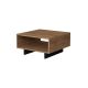 Table basse HOLA 32x60 cm marron/noire