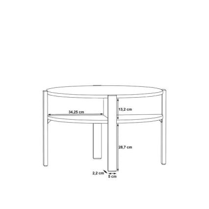 Table basse INAR marron