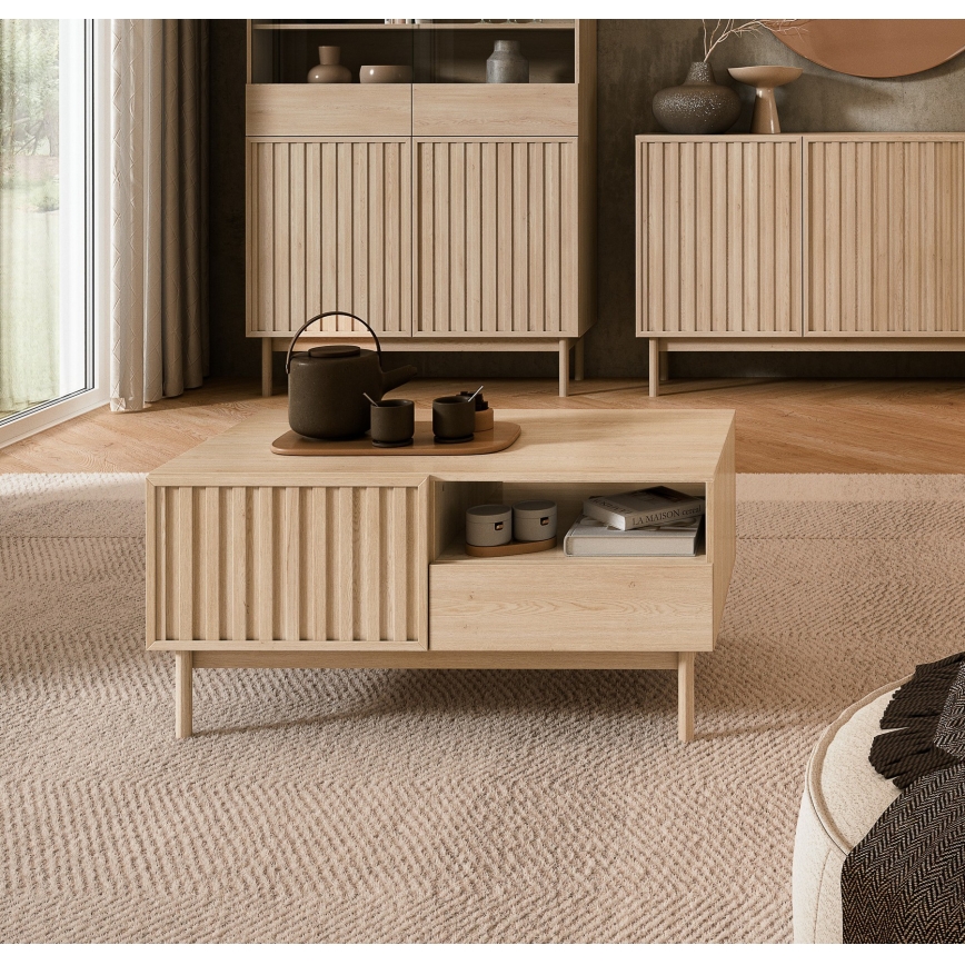 Table basse KIOTO 106x53 cm en chêne Cremona