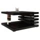 Table basse KYOTO 31x60 cm noir brillant
