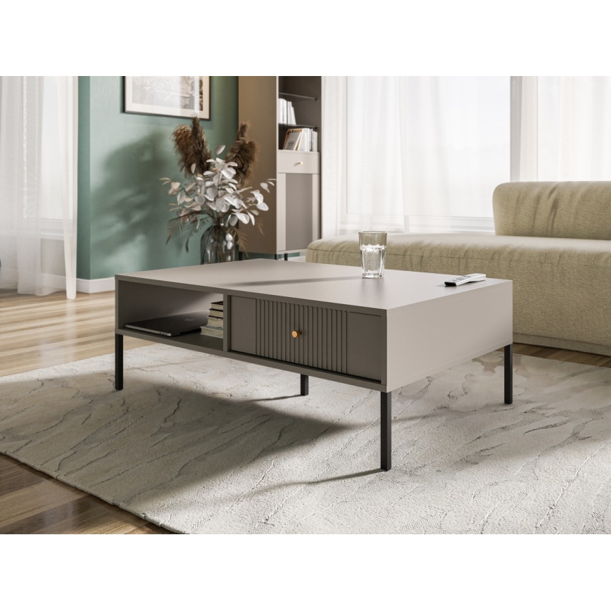 Table basse LUE beige/noir