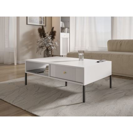 Table basse LUE blanche/noire