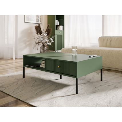Table basse LUE verte/noire