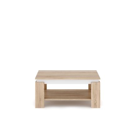 Table basse LUNO chêne Sonoma/blanc