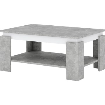 Table basse LUNO gris béton/anthracite