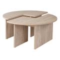 Table basse LUVIA décor marbre beige