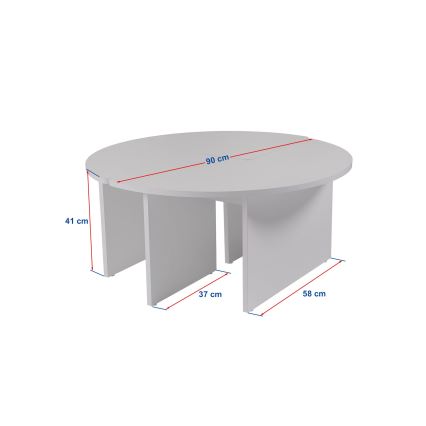 Table basse LUVIA décor marbre beige