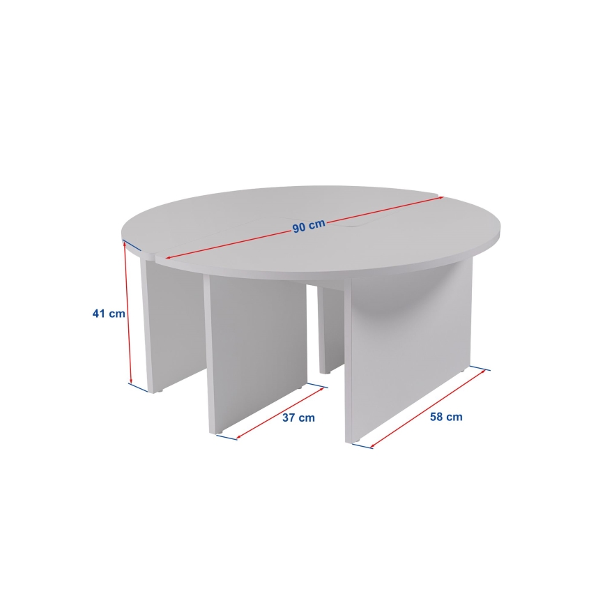 Table basse LUVIA décor marbre beige