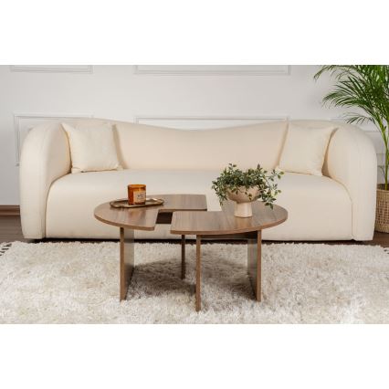 Table basse LUVIA en noyer