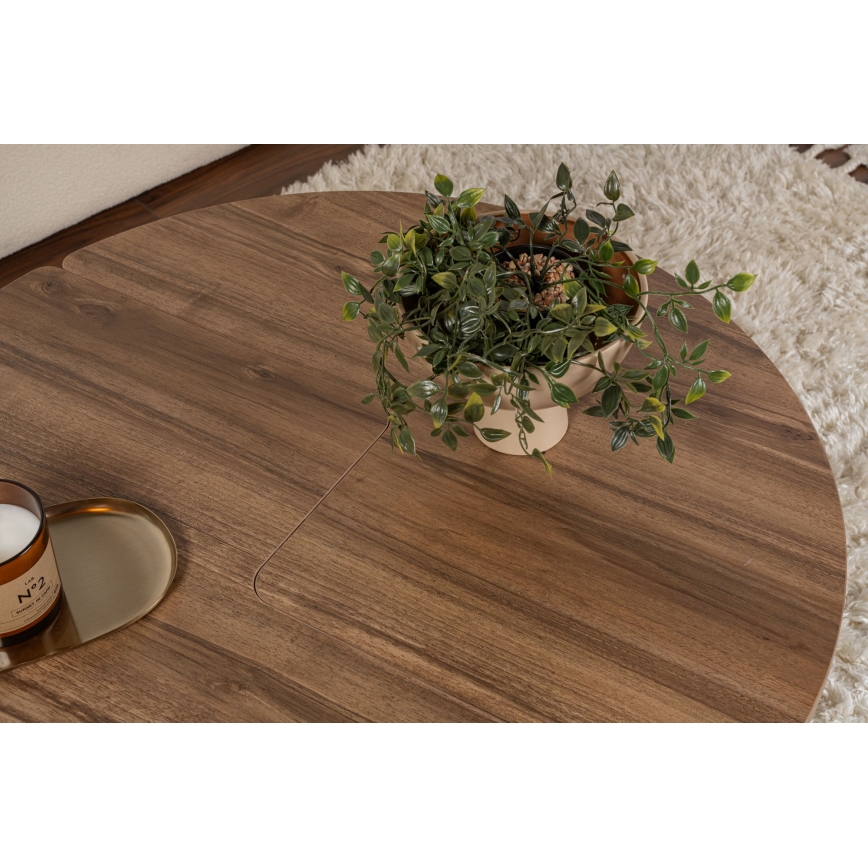 Table basse LUVIA en noyer