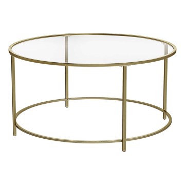 Table basse LYRA dorée