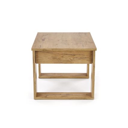 Table basse avec tiroir NEA 52x60 cm chêne wotan