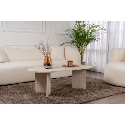 Table basse NEL 119 x 60 cm beige