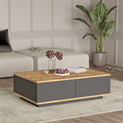 Table basse NEL pin/anthracite