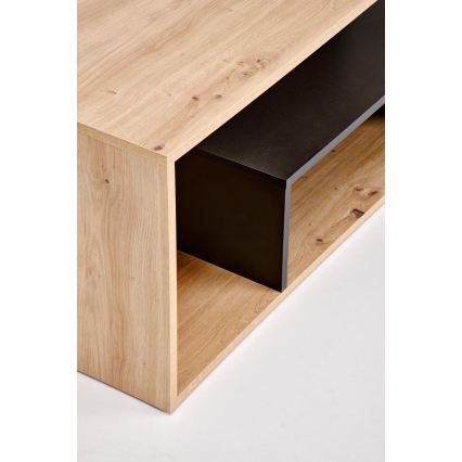 Table basse NOTE 90x51 cm noir/chêne artisan