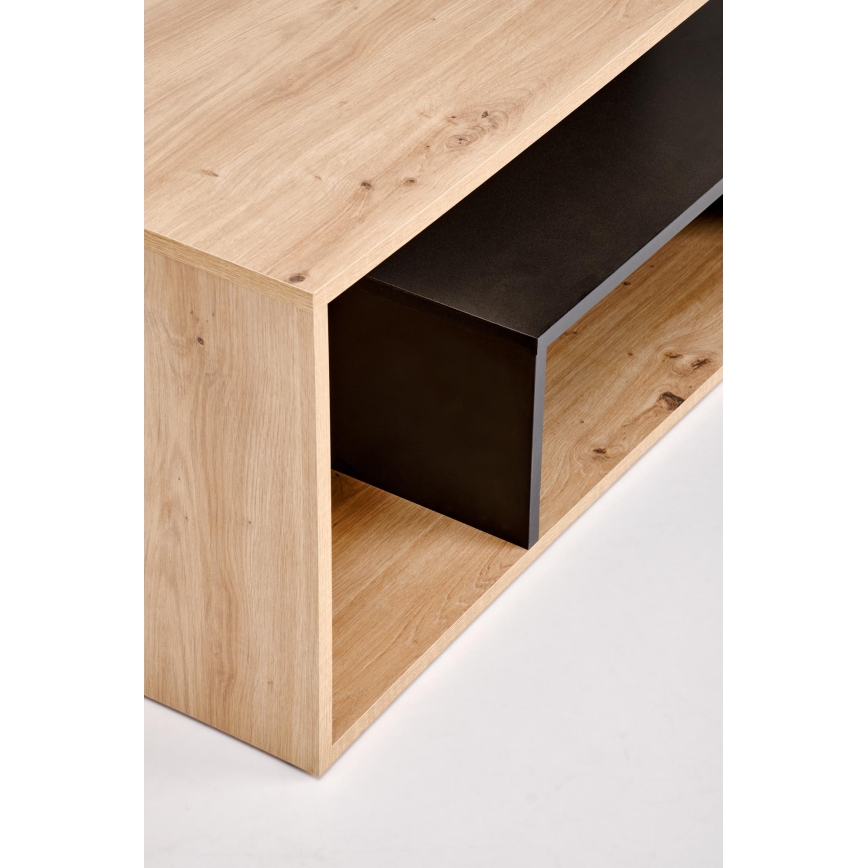 Table basse NOTE 90x51 cm noir/chêne artisan