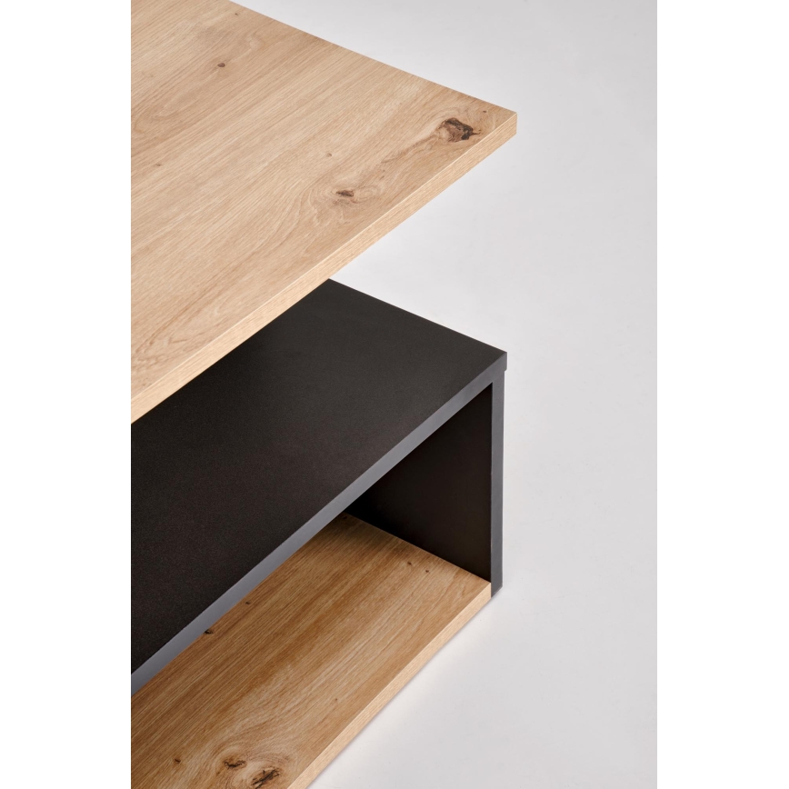 Table basse NOTE 90x51 cm noir/chêne artisan