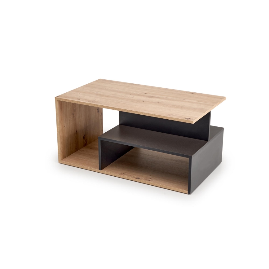 Table basse NOTE 90x51 cm noir/chêne artisan