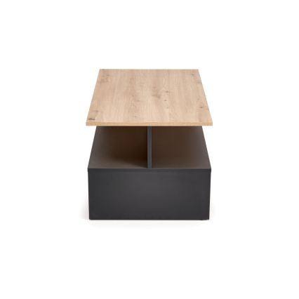 Table basse NOTE 90x51 cm noir/chêne artisan