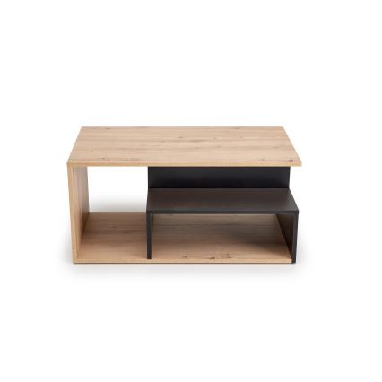 Table basse NOTE 90x51 cm noir/chêne artisan