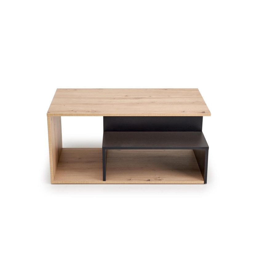 Table basse NOTE 90x51 cm noir/chêne artisan