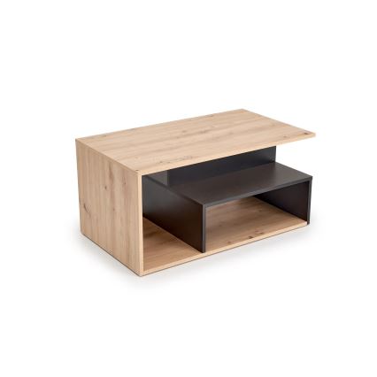Table basse NOTE 90x51 cm noir/chêne artisan
