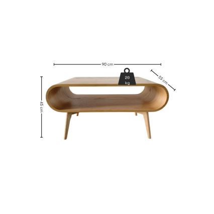 Table basse NOVA 90 x 55 cm chêne