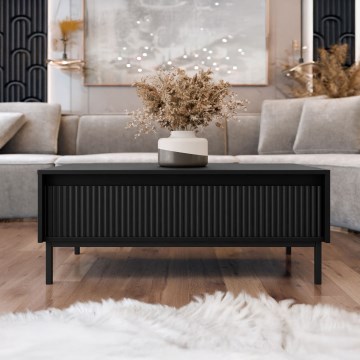 Table basse OZMI 100 x 40 cm, noire