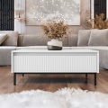 Table basse OZMI 100x40 cm blanche