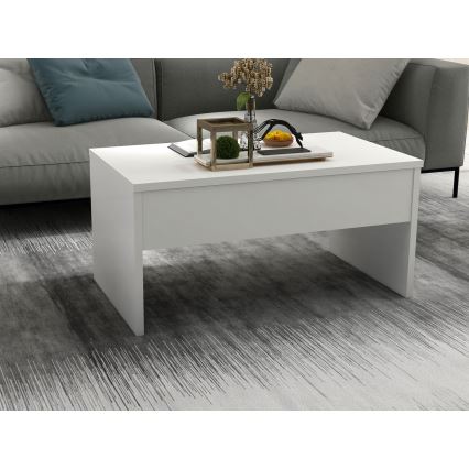 Table basse pliable AKILLI 44,8x90 cm blanche