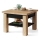 Table basse pliable avec couvercle relevable avec étagère CALEB chêne/noir
