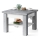 Table basse pliable avec couvercle relevable avec étagère CALEB gris/blanc