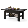 Table basse pliable avec couvercle relevable ROY noir
