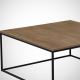 Table basse POLY 43x75 cm marron/noir