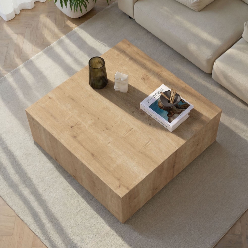 Table basse PRIZMA 90 x 90 cm chêne