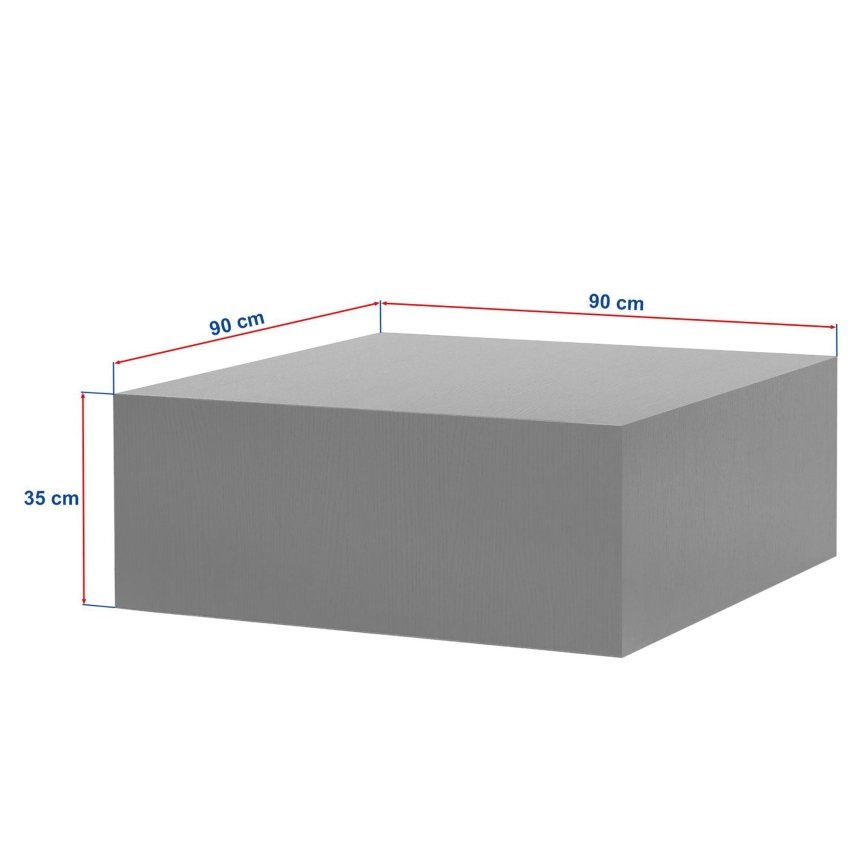 Table basse PRIZMA 90 x 90 cm chêne