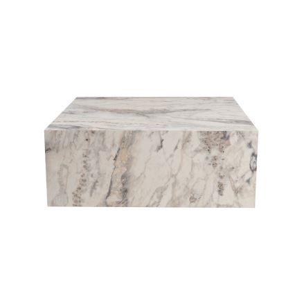 Table basse PRIZMA 90 x 90 cm en marbre
