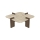 Table basse PURO 90x90 cm beige/noyer