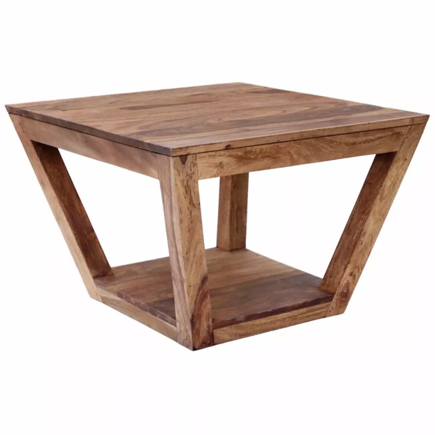 Table basse RAMI 60x60 cm bois massif/rosewood