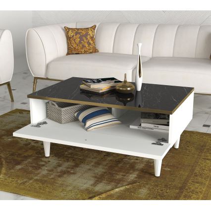 Table basse RAVENNA 60x90 cm blanc