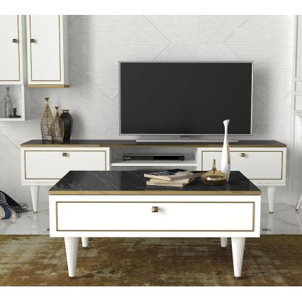 Table basse RAVENNA 60x90 cm blanc