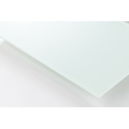 Table basse relevable ENZO 110 x 60 cm blanche/chêne sonoma