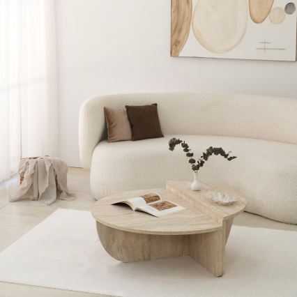 Table basse REST décor marbre beige