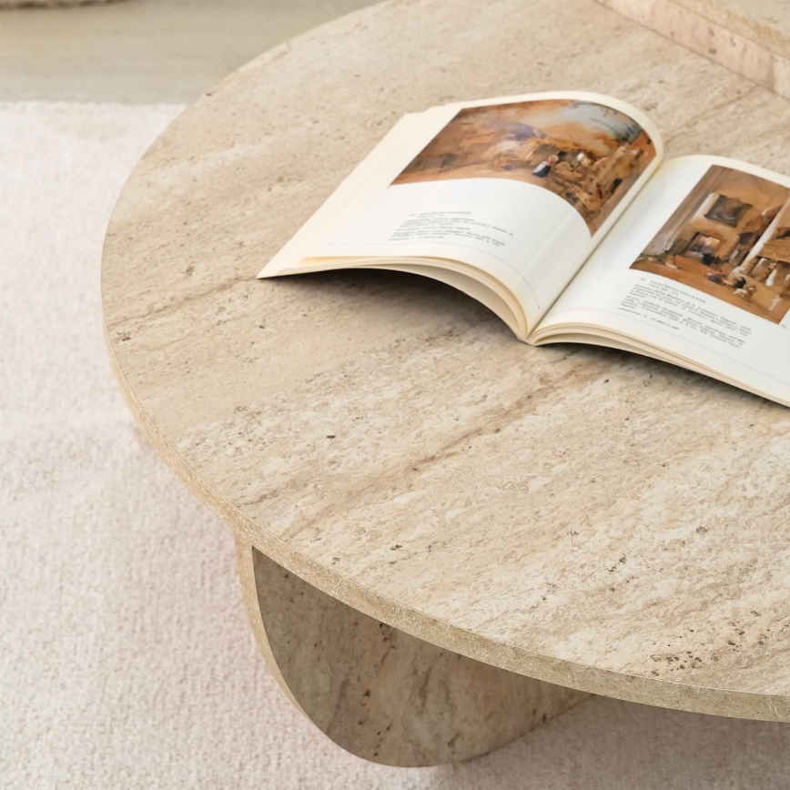 Table basse REST décor marbre beige