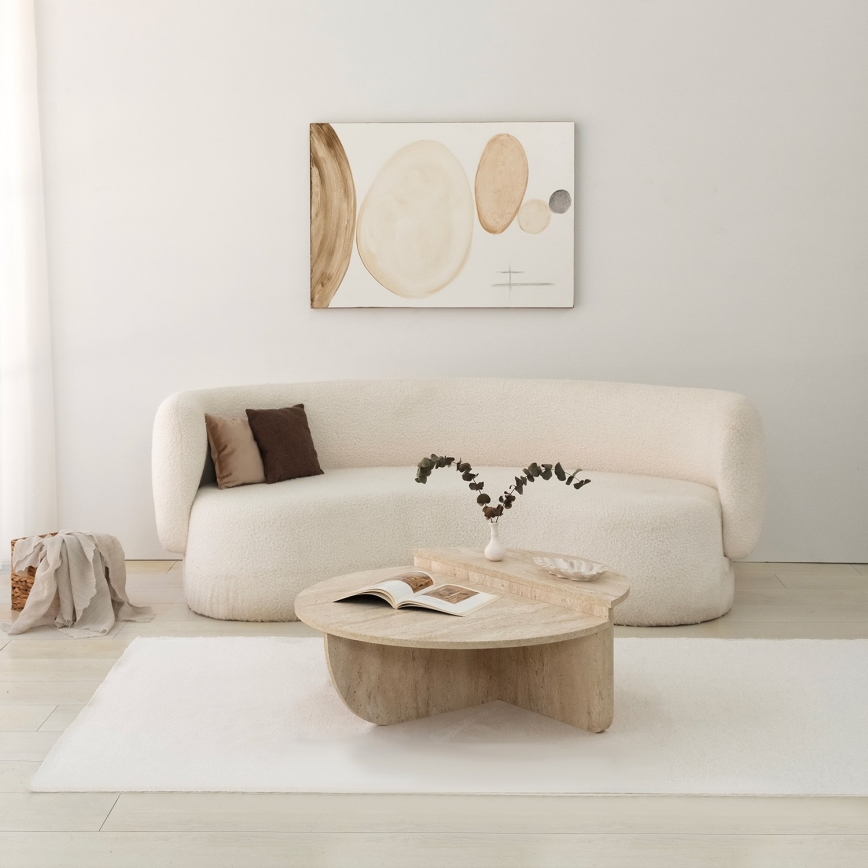 Table basse REST décor marbre beige